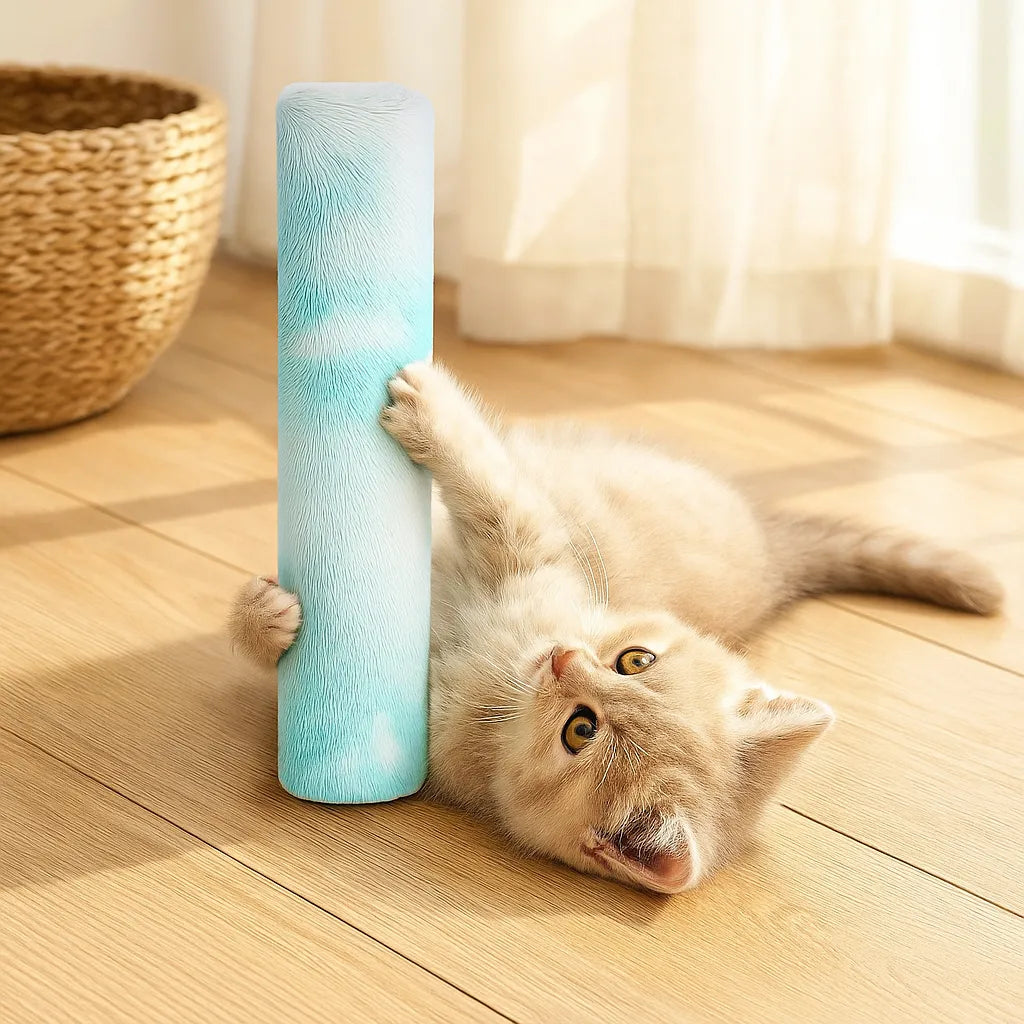 Katzenspielzeug mit Katzenminze | Weiches Plüschkissen zum Spielen &amp; Kuscheln