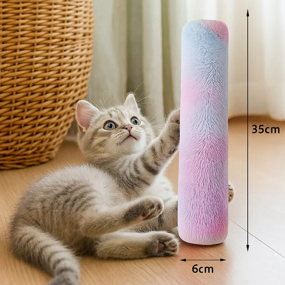 Katzenspielzeug mit Katzenminze | Weiches Plüschkissen zum Spielen &amp; Kuscheln