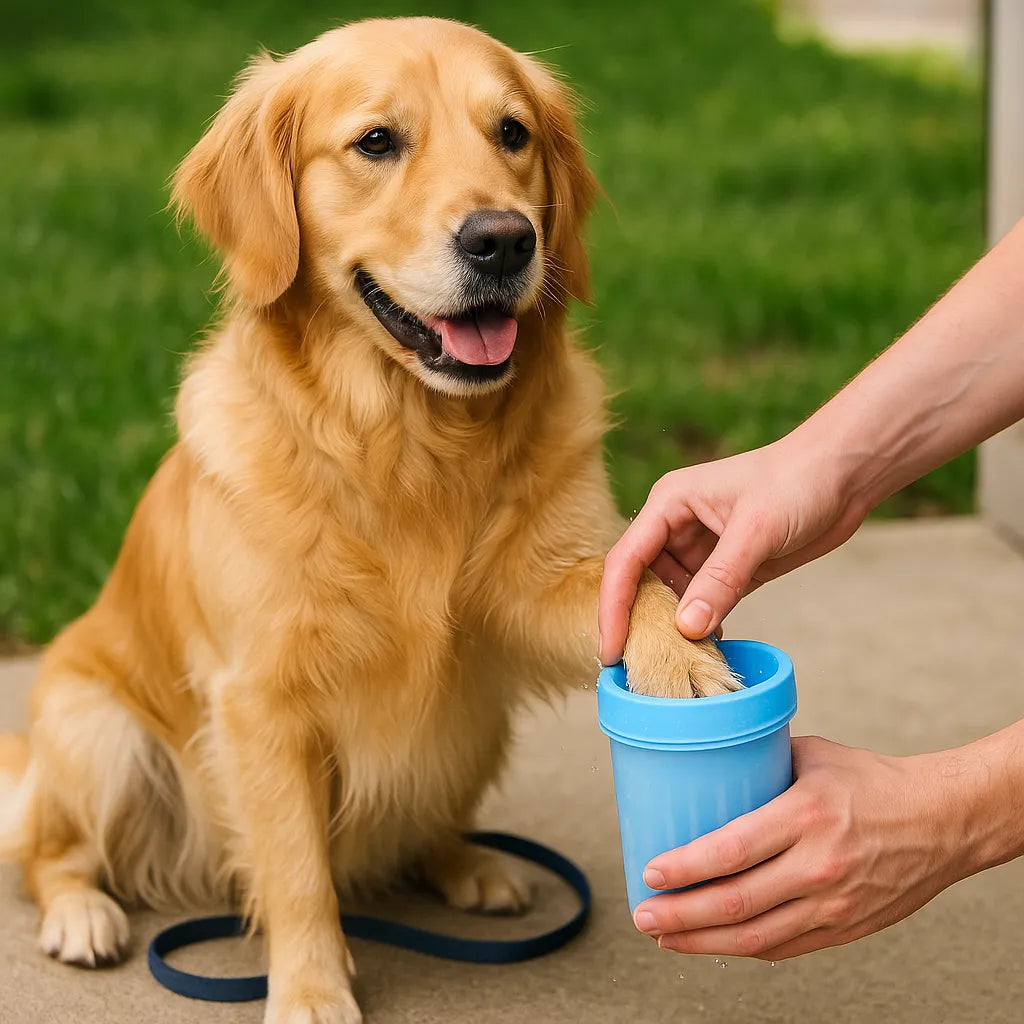 Pfotenreiniger für Hunde – Sanfte &amp; schnelle Reinigung mit Silikonborsten