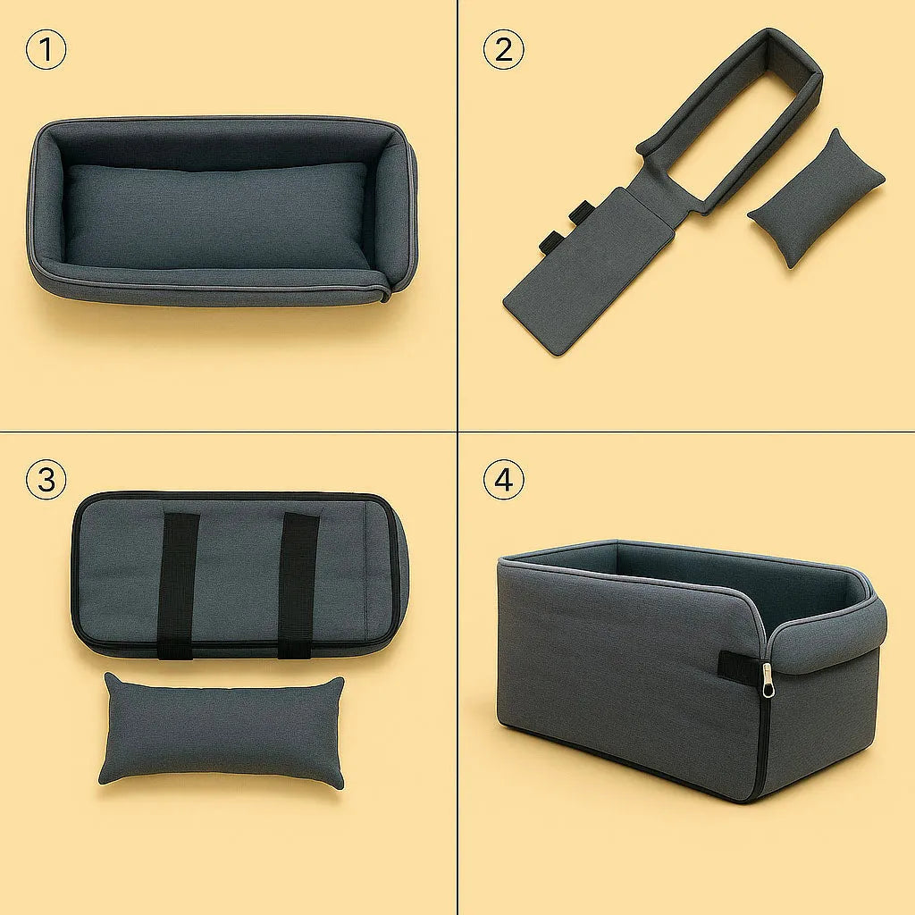 TravelBuddy – Der sichere Autositz für kleine Hunde