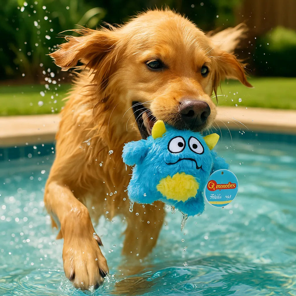 Plüsch Hundespielzeug mit Quietscher – weiches Monster für Spiel &amp; Kuschelspaß