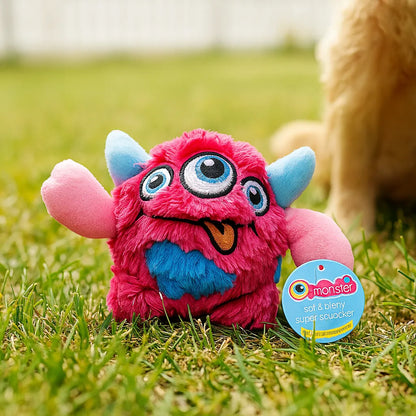 Plüsch Hundespielzeug mit Quietscher – weiches Monster für Spiel &amp; Kuschelspaß