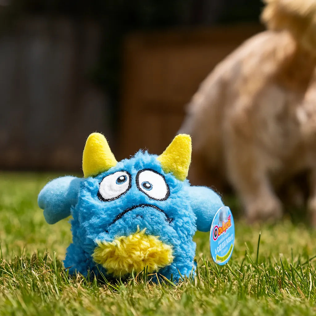 Plüsch Hundespielzeug mit Quietscher – weiches Monster für Spiel &amp; Kuschelspaß