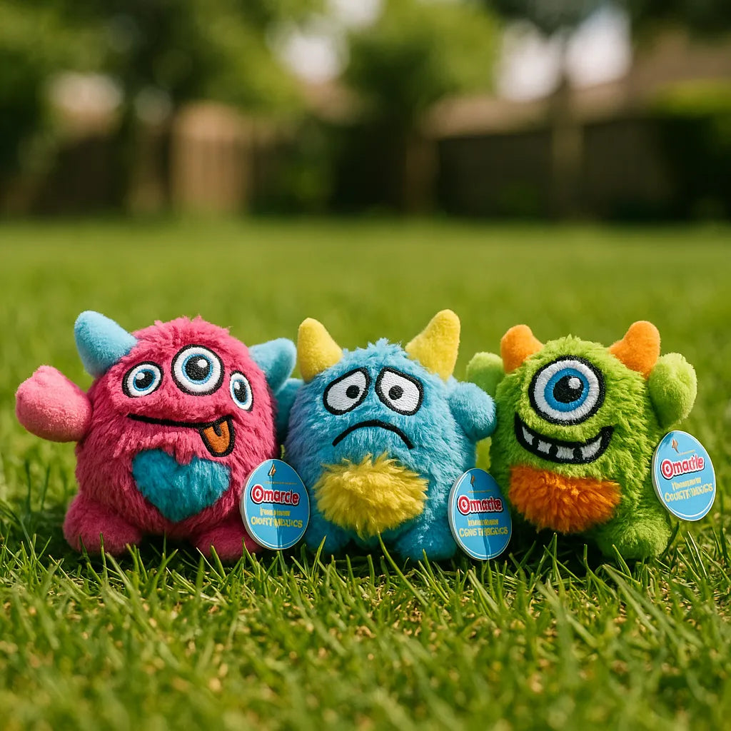 Plüsch Hundespielzeug mit Quietscher – weiches Monster für Spiel &amp; Kuschelspaß