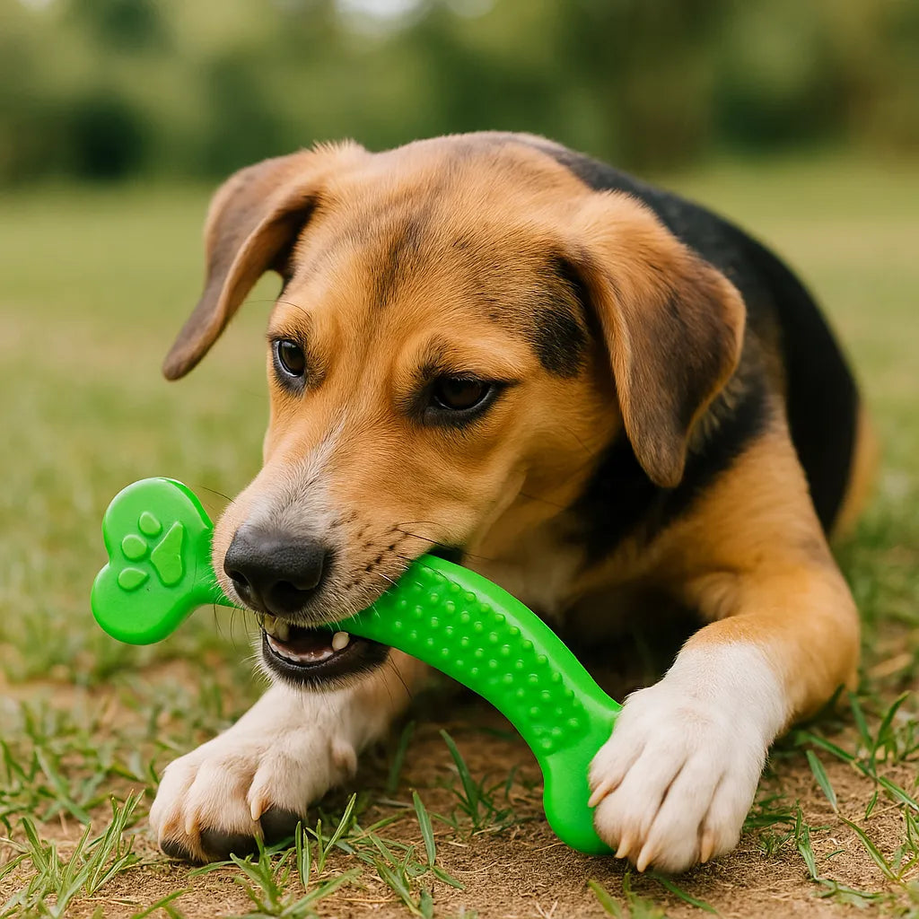 Extrem robuster Gummiknochen für Hunde – unzerstörbar &amp; zahnfreundlich