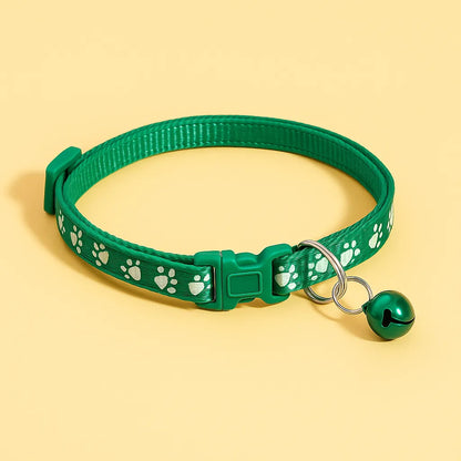 Verstellbares Katzenhalsband mit Glöckchen aus weichem Nylon – stylisch &amp; sicher für Stubentiger