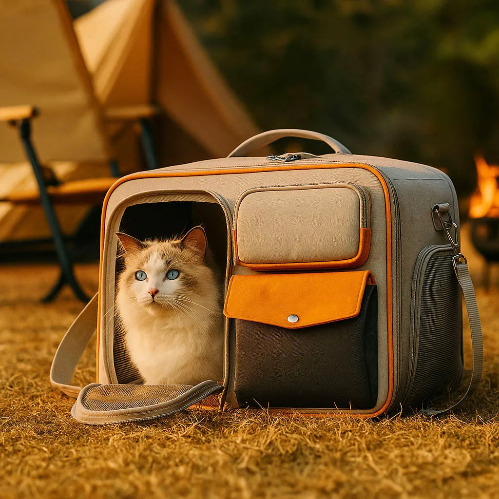 Faltbare Transporttasche für Katzen &amp; kleine Hunde