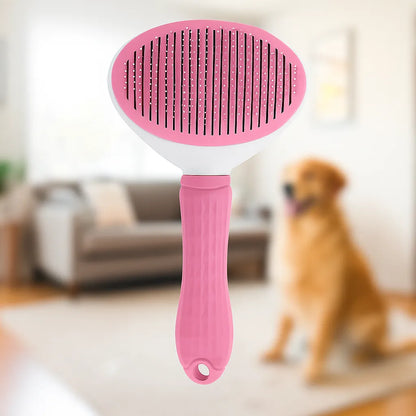 Haustierbürste mit Selbstreinigungsfunktion – Sanfte Fellpflege für Hunde &amp; Katzen