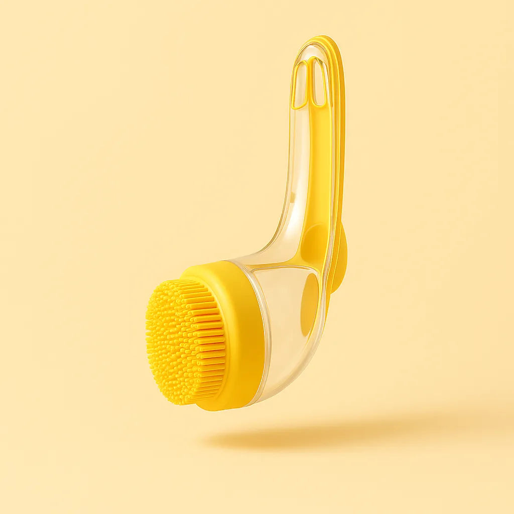 Hundebürste mit Seifenspender – Sanfte Waschbürste zur Fellreinigung &amp; Hautpflege