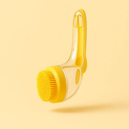 Hundebürste mit Seifenspender – Sanfte Waschbürste zur Fellreinigung &amp; Hautpflege