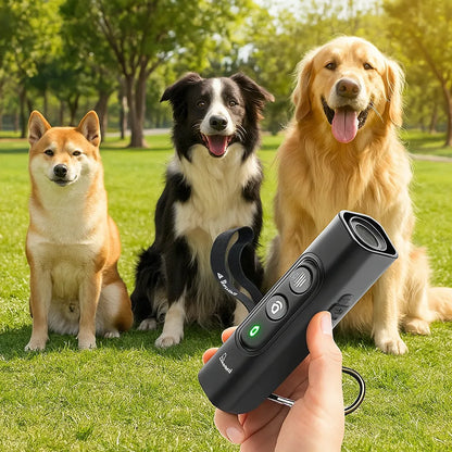 Ultraschall-Anti-Bell-Gerät für Hunde – Sanftes Trainingshilfsmittel mit LED &amp; USB-Aufladung