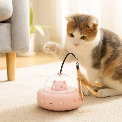 Katzenspielzeug mit Laser &amp; Bewegung | Interaktives Spiel für Katzen