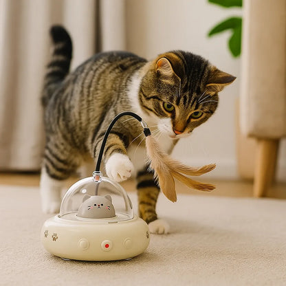 Katzenspielzeug mit Laser &amp; Bewegung | Interaktives Spiel für Katzen