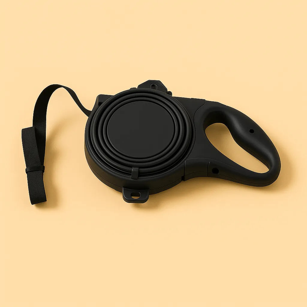 3-in-1 Hundeleine mit Trinkflasche &amp; Kotbeutelspender