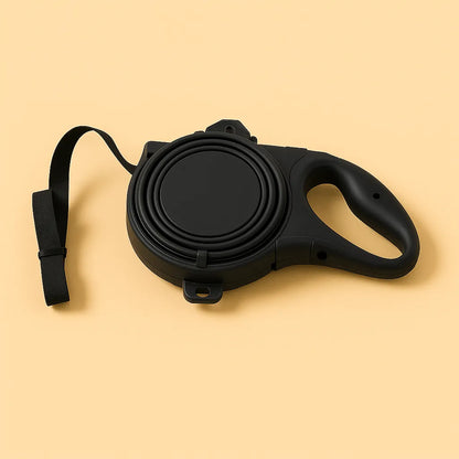 3-in-1 Hundeleine mit Trinkflasche &amp; Kotbeutelspender