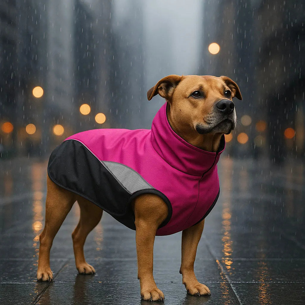 Hunderegenmantel wasserdicht &amp; reflektierend | Schutz bei Regen &amp; Wind