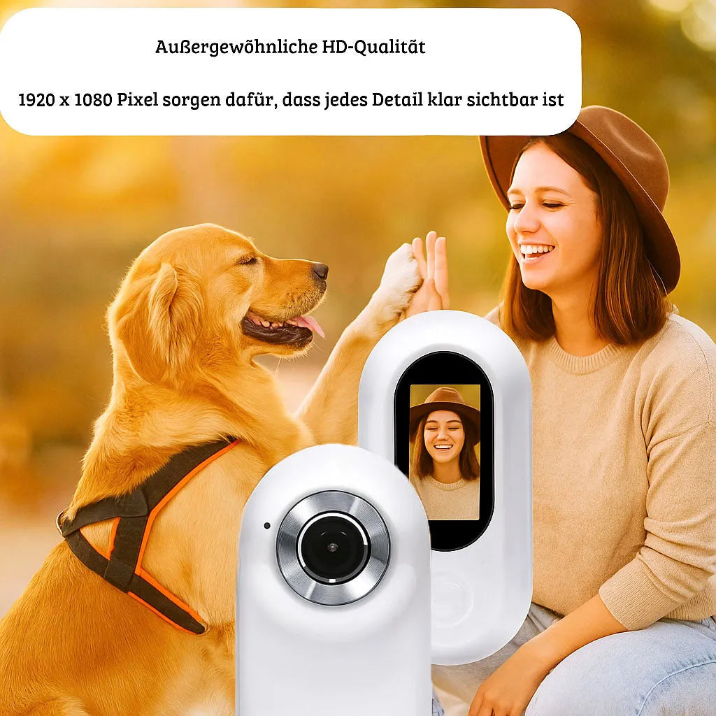 HD Halsbandkamera für Hunde &amp; Katzen | Videoaufnahmen aufnehmen