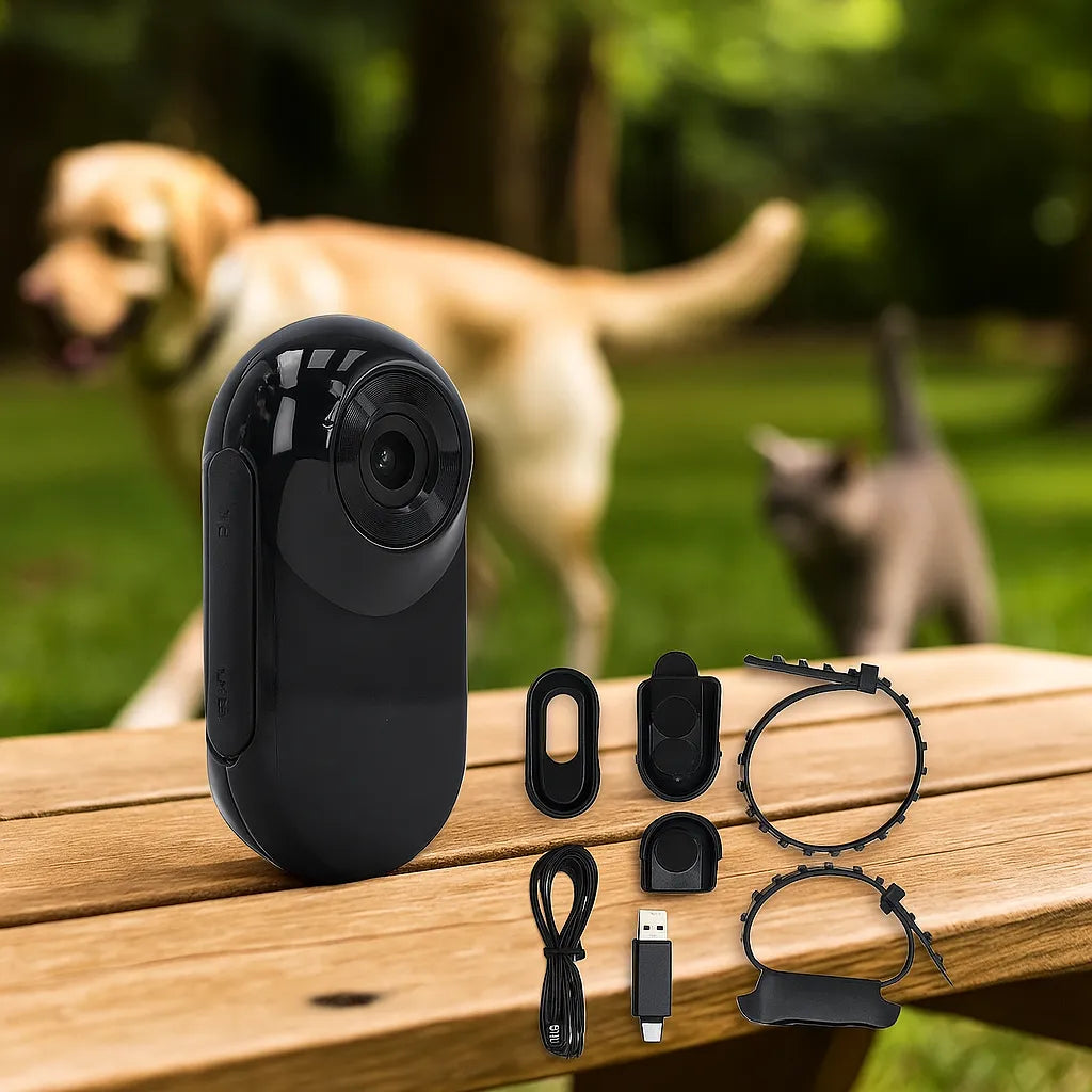 HD Halsbandkamera für Hunde &amp; Katzen | Videoaufnahmen aufnehmen