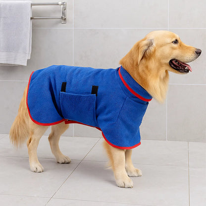 Hundebademantel aus Mikrofaser – Saugfähiger Hunde-Bademantel