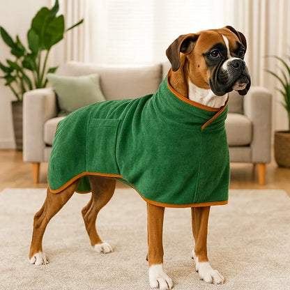 Hundebademantel aus Mikrofaser – Saugfähiger Hunde-Bademantel