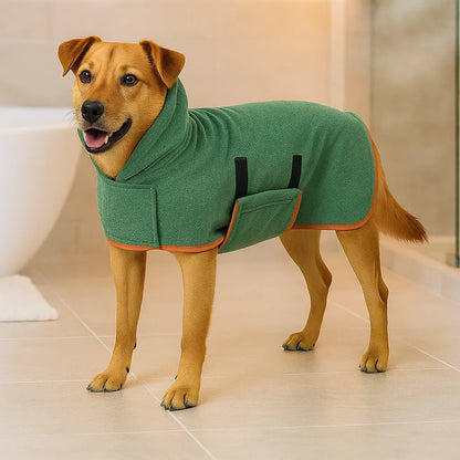 Hundebademantel aus Mikrofaser – Saugfähiger Hunde-Bademantel