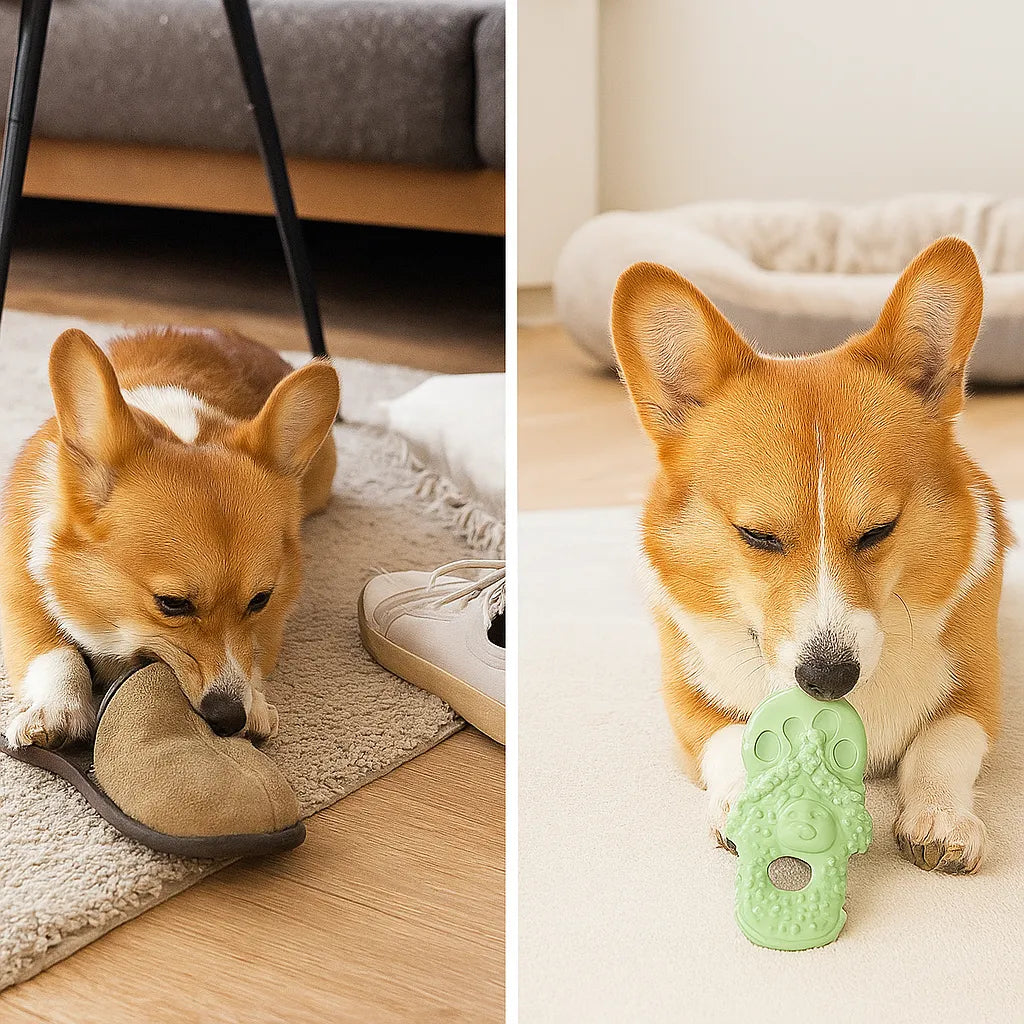 Kauspielzeug für Hunde im Flip-Flop Design | Robust &amp; bissfest