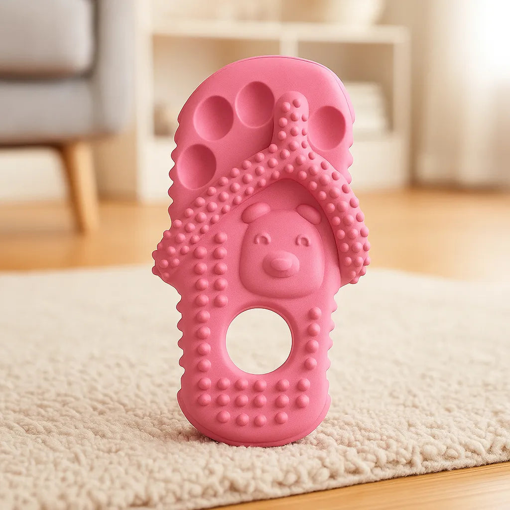 Kauspielzeug für Hunde im Flip-Flop Design | Robust &amp; bissfest