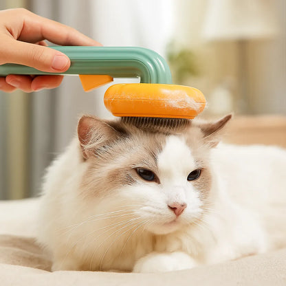 Selbstreinigende Katzenbürste - Stahlborsten