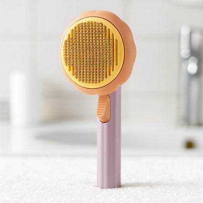 Selbstreinigende Katzenbürste - Stahlborsten