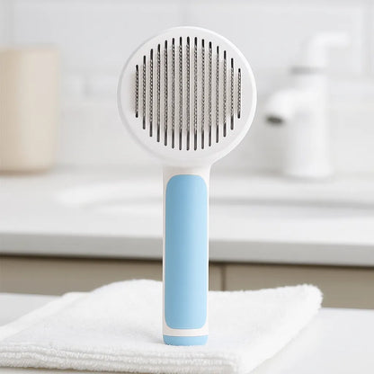 Selbstreinigende Katzenbürste - Stahlborsten