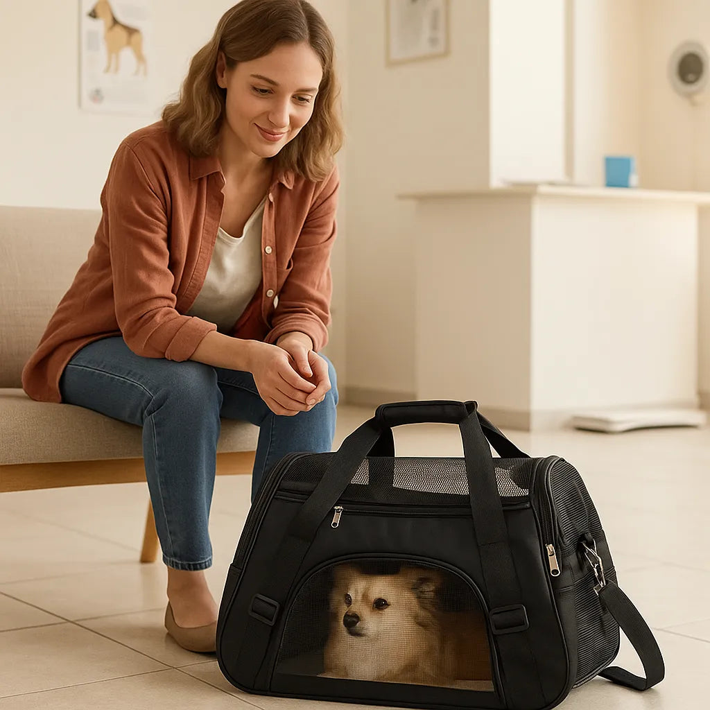 Reisetasche für kleine Hunde &amp; Katzen - Sicher &amp; Bequem