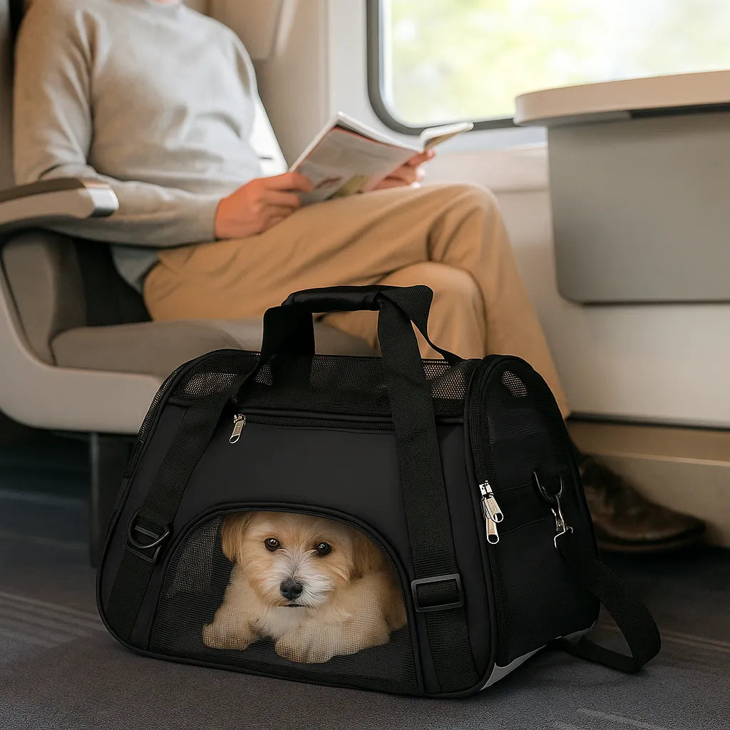 Reisetasche für kleine Hunde &amp; Katzen - Sicher &amp; Bequem