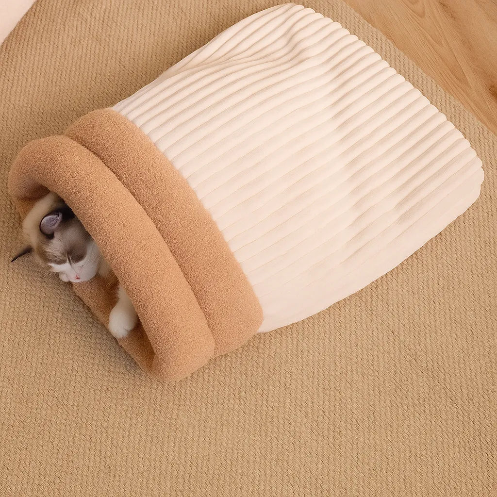 Katzenhöhle Kuschelbett - Warm &amp; Geborgen