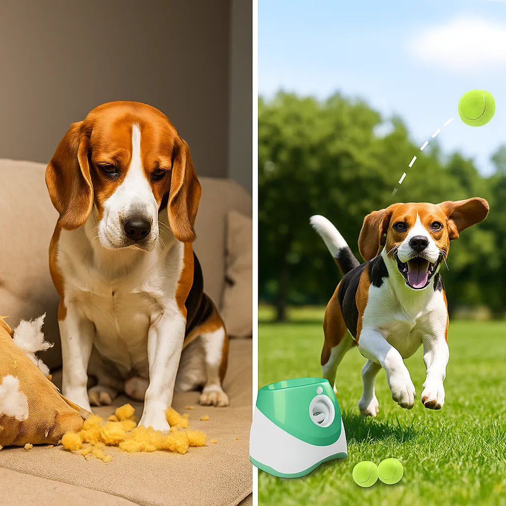 Automatischer Ballwerfer für Hunde | Apportiertraining &amp; Spielzeug