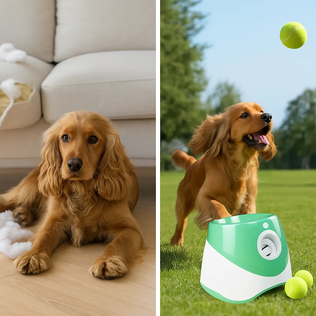Automatischer Ballwerfer für Hunde | Apportiertraining &amp; Spielzeug