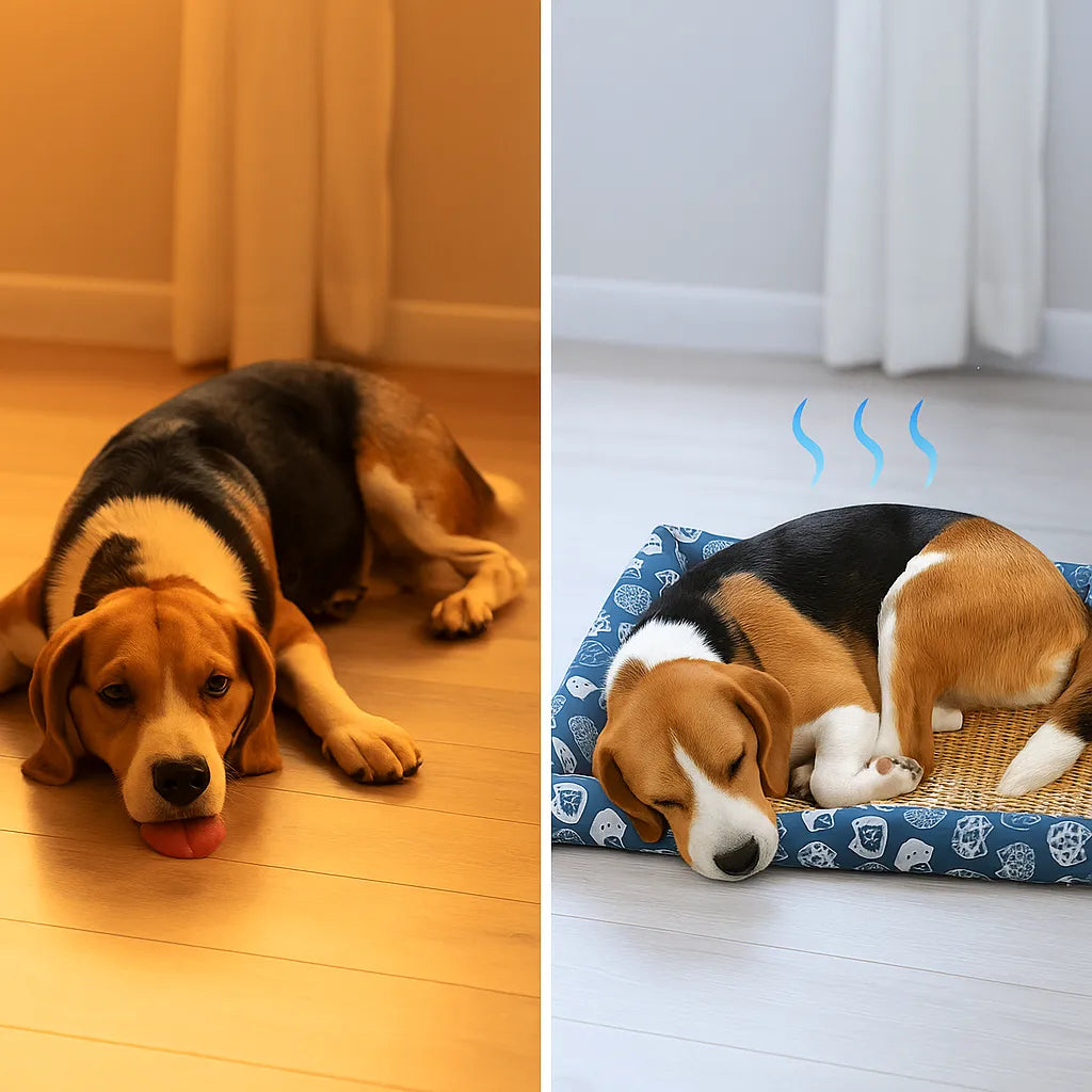 Hundekühlmatte | Atmungsaktives Hundebett für Sommer &amp; Entspannung