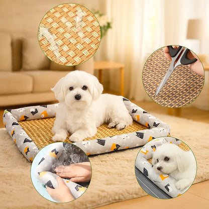 Hundekühlmatte | Atmungsaktives Hundebett für Sommer &amp; Entspannung
