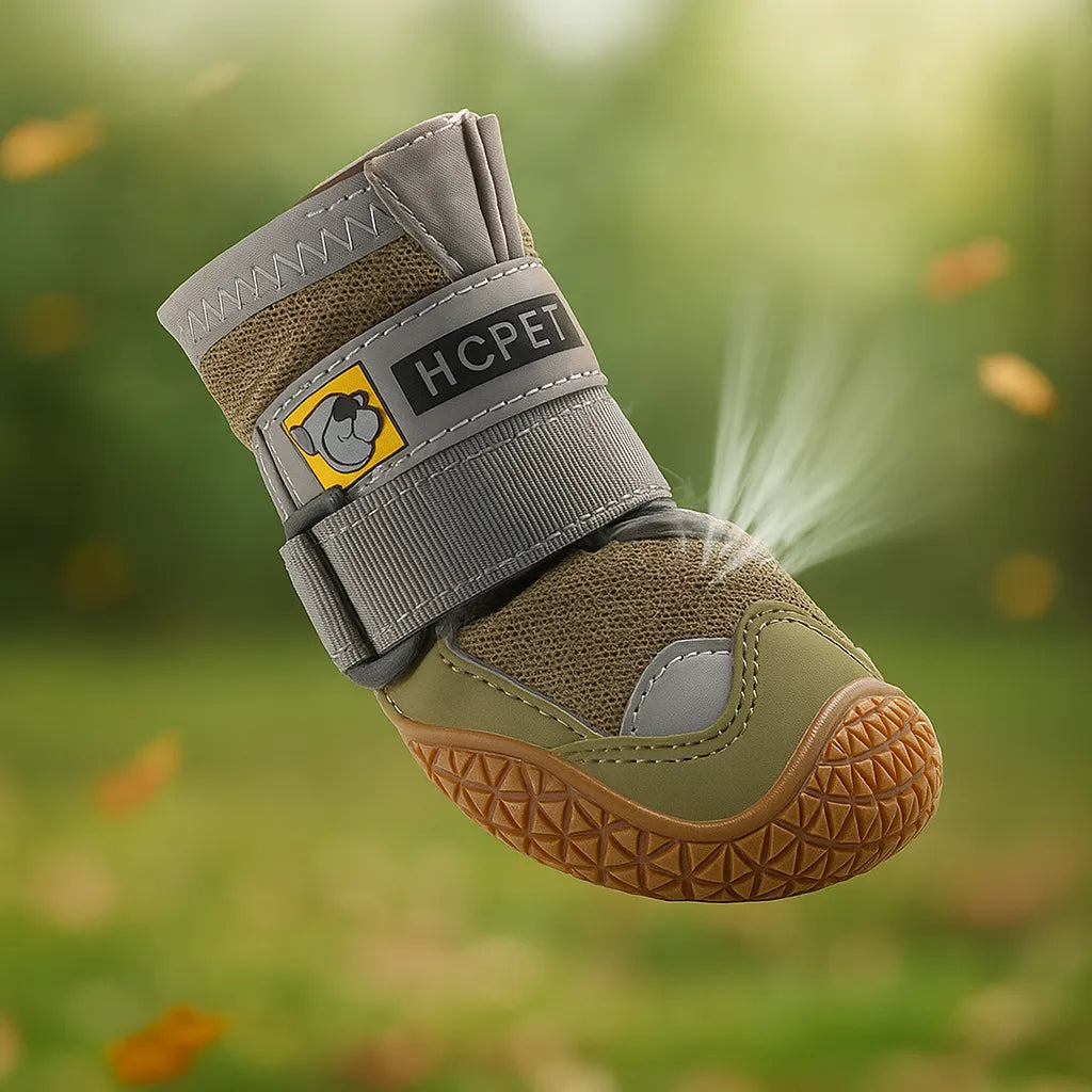Hundeschuhe Wasserdicht &amp; Rutschfest – Pfotenschutz mit Reflektoren