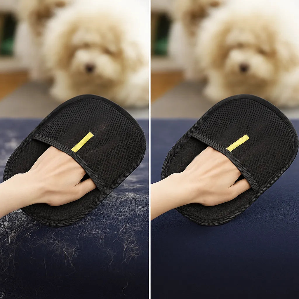 Tierhaarentferner Handschuh – Fellmagnet für Sofa, Kleidung &amp; Auto