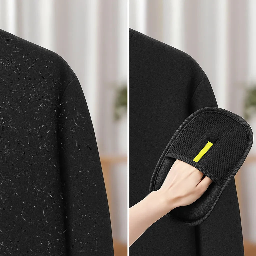 Tierhaarentferner Handschuh – Fellmagnet für Sofa, Kleidung &amp; Auto