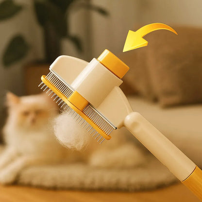 Katzenbürste | Sanfte Enthaarungsbürste für glänzendes Fell &amp; weniger Haare