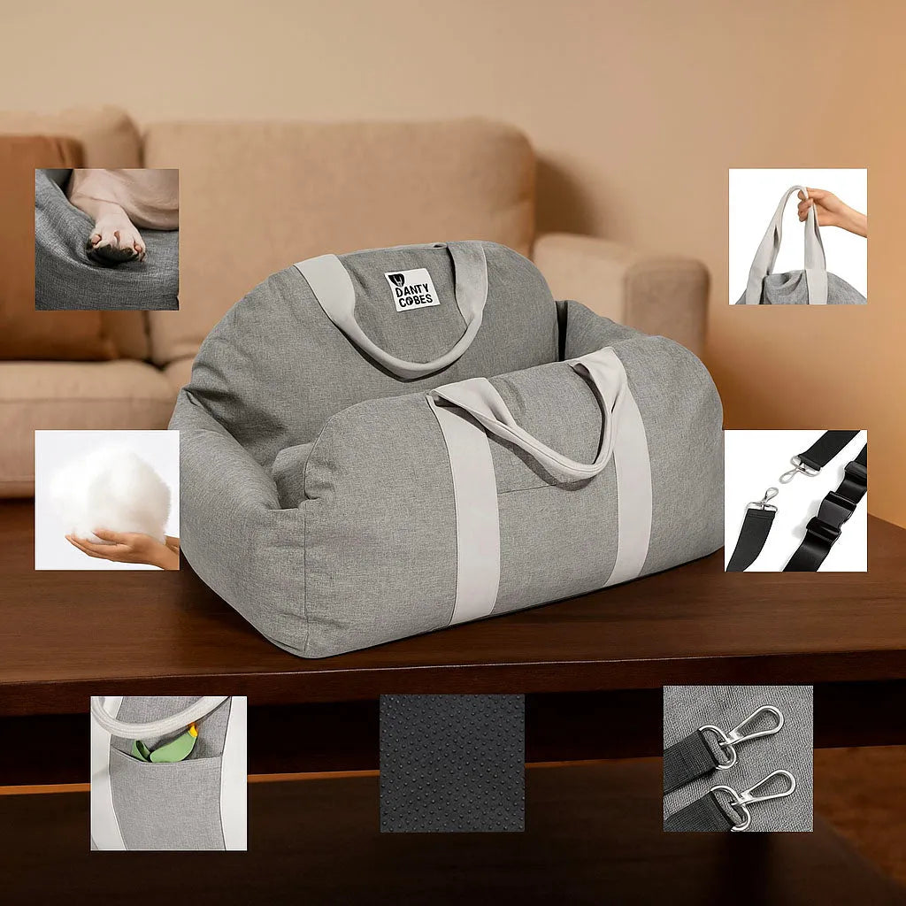 Auto-Hundesitz &amp; Transporttasche – Wasserfest &amp; Rutschfest