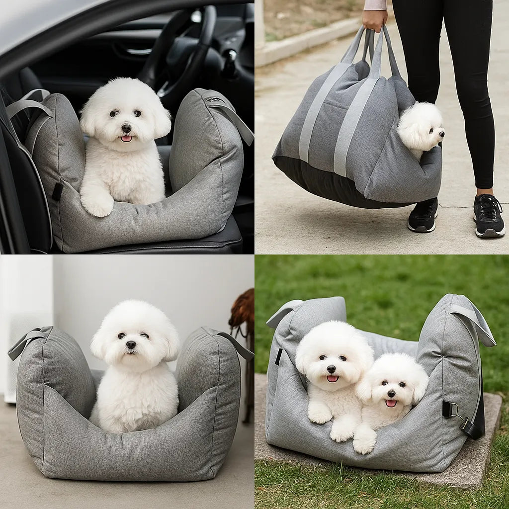 Auto-Hundesitz &amp; Transporttasche – Wasserfest &amp; Rutschfest
