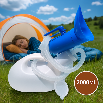 Tragbarer Urinbehälter 2000ML Auslaufsicher für Männer &amp; Frauen, Reise-WC fürCamping und Krankenhaus