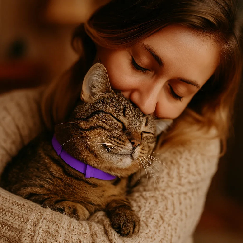 Beruhigungshalsband Hund &amp; Katze – Anti-Stress mit Lavendel &amp; Kamille