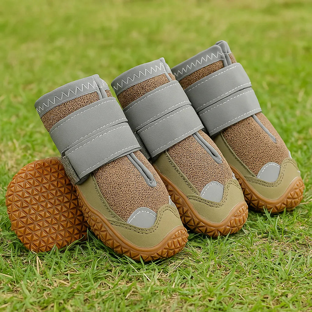 Hundeschuhe Wasserdicht &amp; Rutschfest – Pfotenschutz mit Reflektoren
