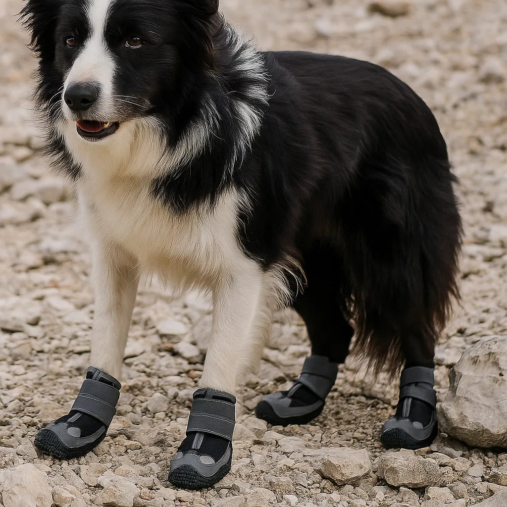 Hundeschuhe Wasserdicht &amp; Rutschfest – Pfotenschutz mit Reflektoren