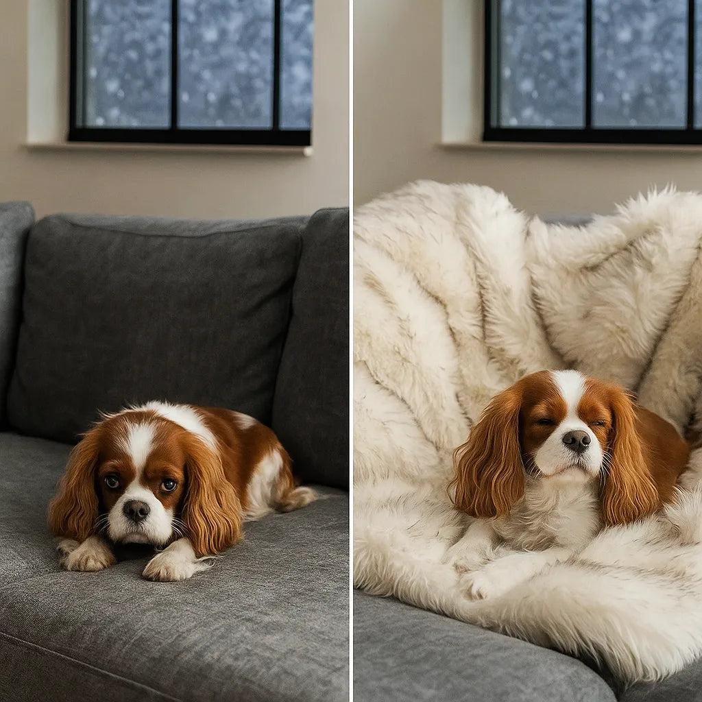 Plüsch Hundedecke &amp; Katzenmatte – Weich, warm &amp; rutschfest für Sofa, Bett &amp; Boden