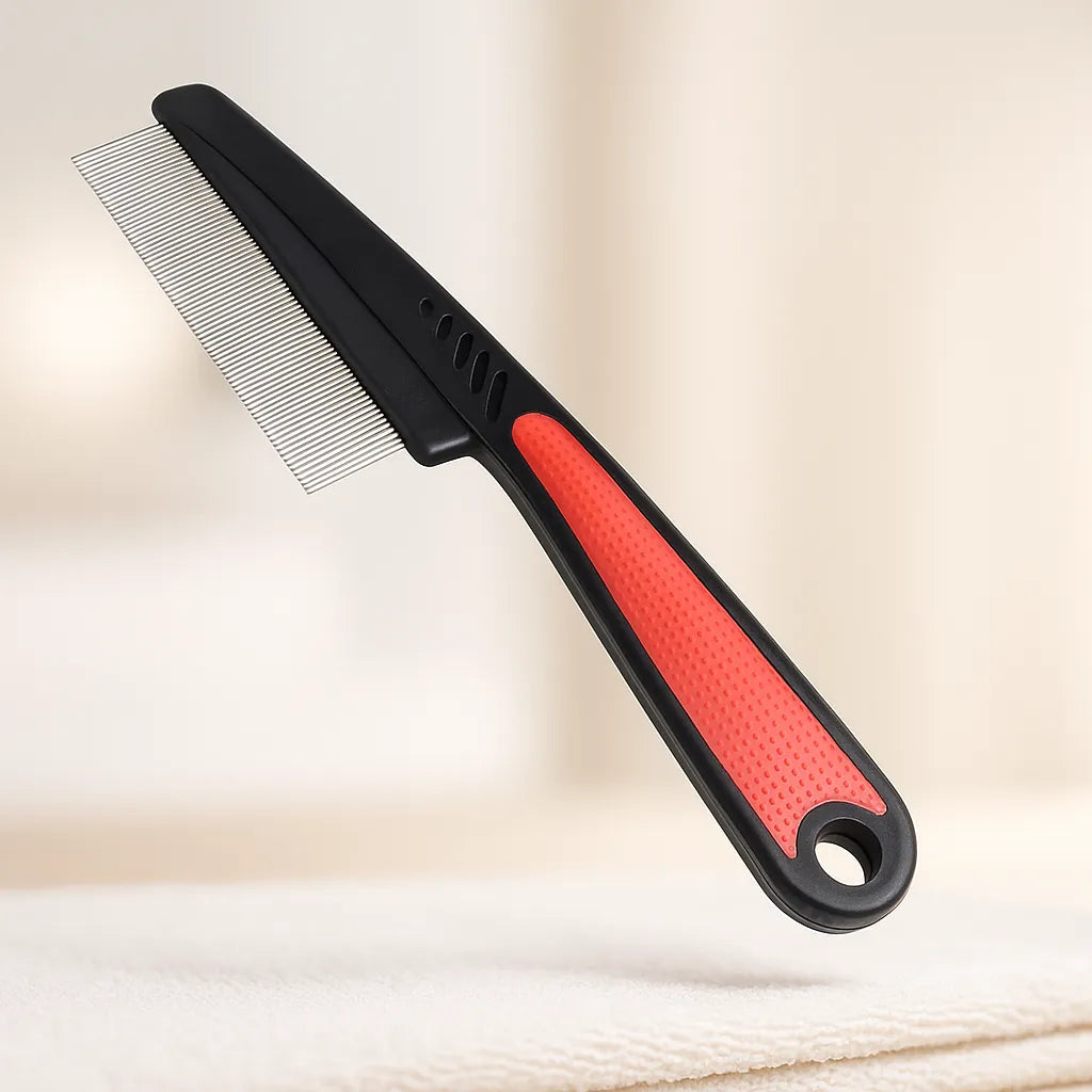 Flohkamm für Hunde &amp; Katzen – Sanfte Fellpflege gegen Parasiten