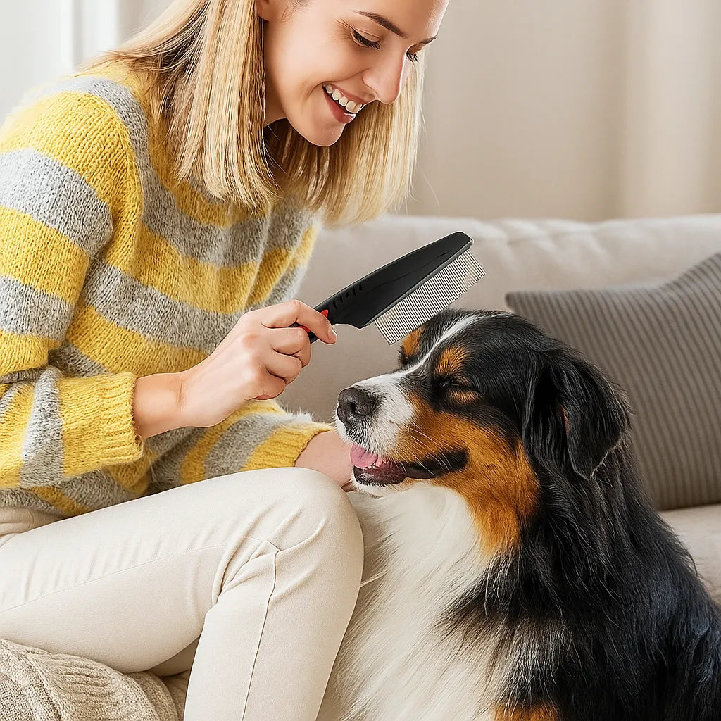 Flohkamm für Hunde &amp; Katzen – Sanfte Fellpflege gegen Parasiten